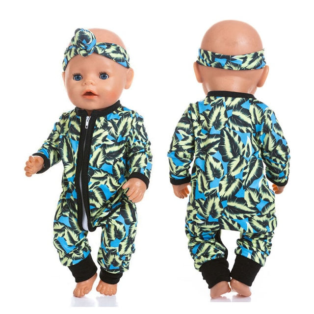 New Pajamas Fit For 17Inches Zapf Baby Born Doll 43cm Born Babies Doll Clothes