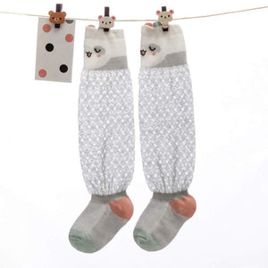 Balleenshiny Baby Girl Socks Toddler Baby Bow Cotton Mesh Breathable Socks Newborn Infant Non-slip Baby Girls Socks 0-3 years