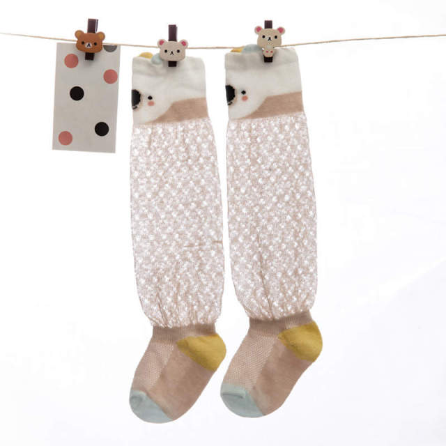 Balleenshiny Baby Girl Socks Toddler Baby Bow Cotton Mesh Breathable Socks Newborn Infant Non-slip Baby Girls Socks 0-3 years