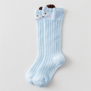 Balleenshiny Baby Girl Socks Toddler Baby Bow Cotton Mesh Breathable Socks Newborn Infant Non-slip Baby Girls Socks 0-3 years