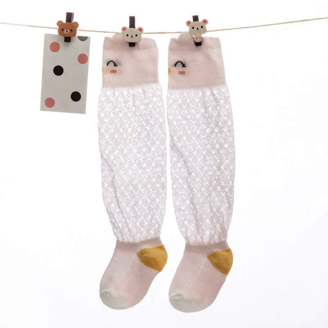 Balleenshiny Baby Girl Socks Toddler Baby Bow Cotton Mesh Breathable Socks Newborn Infant Non-slip Baby Girls Socks 0-3 years