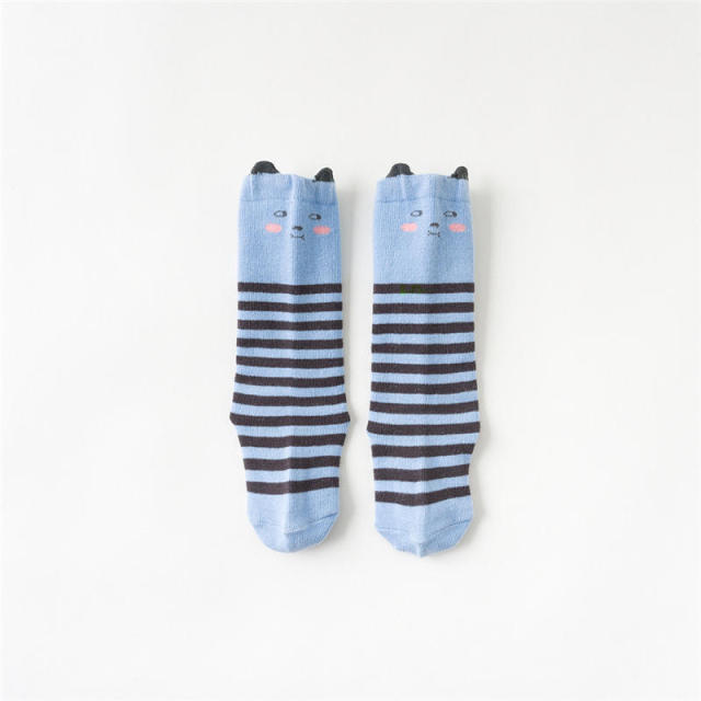 Balleenshiny Baby Girl Socks Toddler Baby Bow Cotton Mesh Breathable Socks Newborn Infant Non-slip Baby Girls Socks 0-3 years