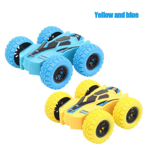 2Pcs juguetes para niños Kid Toy Car Double-Side  Inertia Vehicle Crashworthiness Fall Resistance Shatter-Proof Model Boy Toys