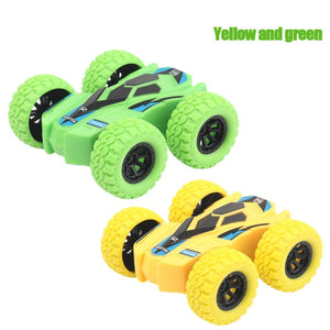 2Pcs juguetes para niños Kid Toy Car Double-Side  Inertia Vehicle Crashworthiness Fall Resistance Shatter-Proof Model Boy Toys