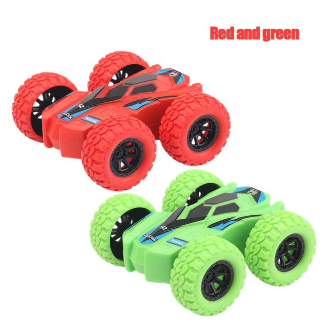 2Pcs juguetes para niños Kid Toy Car Double-Side  Inertia Vehicle Crashworthiness Fall Resistance Shatter-Proof Model Boy Toys