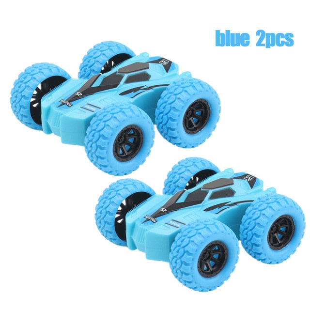 2Pcs juguetes para niños Kid Toy Car Double-Side  Inertia Vehicle Crashworthiness Fall Resistance Shatter-Proof Model Boy Toys