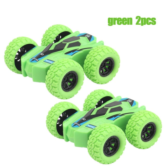 2Pcs juguetes para niños Kid Toy Car Double-Side  Inertia Vehicle Crashworthiness Fall Resistance Shatter-Proof Model Boy Toys