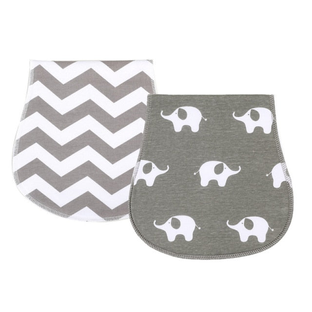 2Pcs/Lot Burp Cloth Organic Cotton Absorbent Towel Soft Comfortable Baby Burp Cloths Wholesale Fashionable Burp Cloth Boy Bibs
