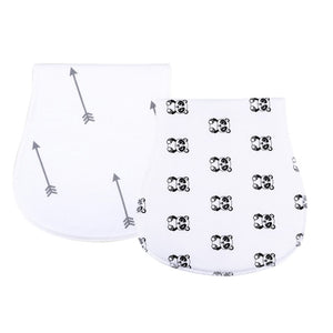 2Pcs/Lot Burp Cloth Organic Cotton Absorbent Towel Soft Comfortable Baby Burp Cloths Wholesale Fashionable Burp Cloth Boy Bibs