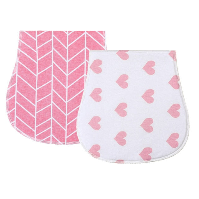2Pcs/Lot Burp Cloth Organic Cotton Absorbent Towel Soft Comfortable Baby Burp Cloths Wholesale Fashionable Burp Cloth Boy Bibs