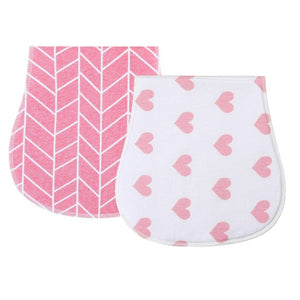 2Pcs/Lot Burp Cloth Organic Cotton Absorbent Towel Soft Comfortable Baby Burp Cloths Wholesale Fashionable Burp Cloth Boy Bibs