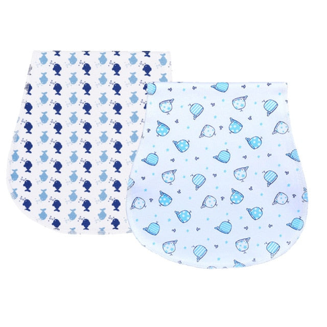 2Pcs/Lot Burp Cloth Organic Cotton Absorbent Towel Soft Comfortable Baby Burp Cloths Wholesale Fashionable Burp Cloth Boy Bibs