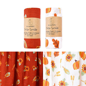 2 pieces/pack  Kangobaby muslin baby swaddle Blanket Newborn Baby Bath Towel Swaddle Blankets Multi Designs Functions Baby Wrap