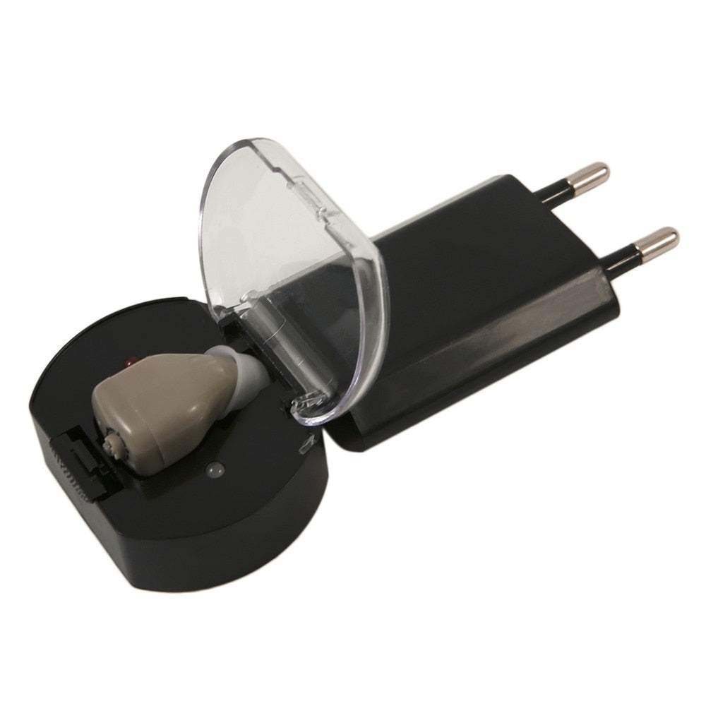 Audiphone Rechargeable Hearing Aids Sound Amplifier Portable Lightweight Hearing aid EU PORT