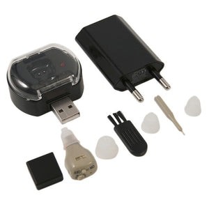 Audiphone Rechargeable Hearing Aids Sound Amplifier Portable Lightweight Hearing aid EU PORT