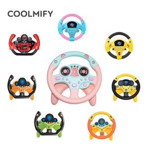 Kids Toy Musical Instrument Children's Educational Toys For Baby Electronic Music Toys Steering Wheel Vocal Toy With Light Sound