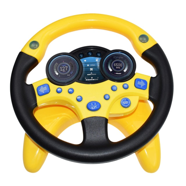 Kids Toy Musical Instrument Children's Educational Toys For Baby Electronic Music Toys Steering Wheel Vocal Toy With Light Sound