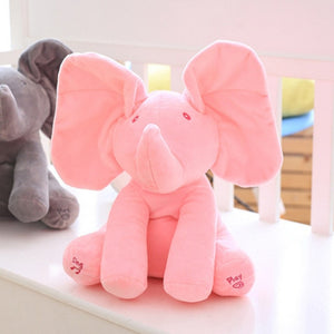 Robots Pet Elephant Electric Toys Ears Move Music Baby Animal Hide And Seek Cat Soothing Doll Elephant Dog Rabbit Plush Toy Kids