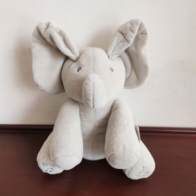 Robots Pet Elephant Electric Toys Ears Move Music Baby Animal Hide And Seek Cat Soothing Doll Elephant Dog Rabbit Plush Toy Kids