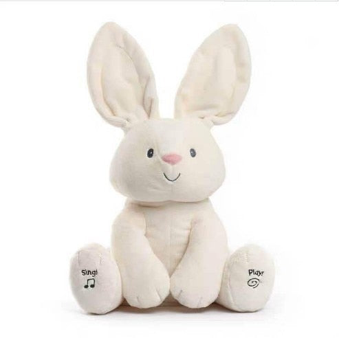 Robots Pet Elephant Electric Toys Ears Move Music Baby Animal Hide And Seek Cat Soothing Doll Elephant Dog Rabbit Plush Toy Kids