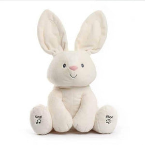 Robots Pet Elephant Electric Toys Ears Move Music Baby Animal Hide And Seek Cat Soothing Doll Elephant Dog Rabbit Plush Toy Kids