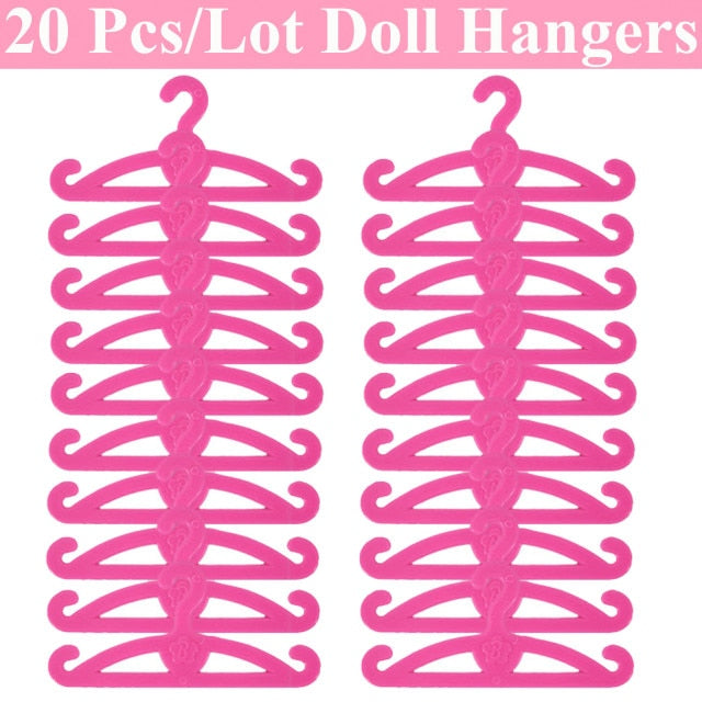 Barbies Doll Clothes Accessories for Barbies Doll Shoes Mini Dress Handbags Crown Hangers Glasses For Barbies Doll&1/6 BJD Blyth