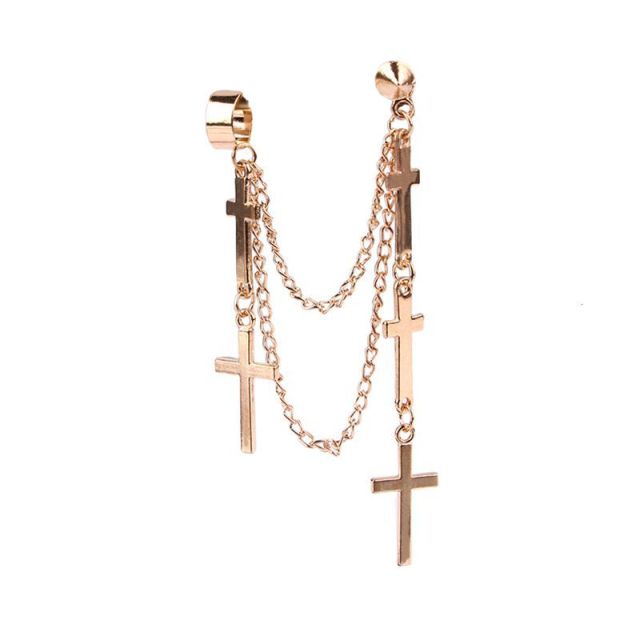 2021 Fashion Butterfly Clip Earrings Ear hook Stainless Steel Ear Clips Double pierced Earring Earrings Women Girls Jewelry