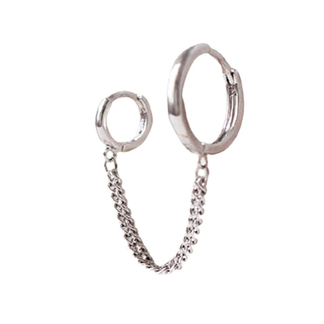 2021 Fashion Butterfly Clip Earrings Ear hook Stainless Steel Ear Clips Double pierced Earring Earrings Women Girls Jewelry
