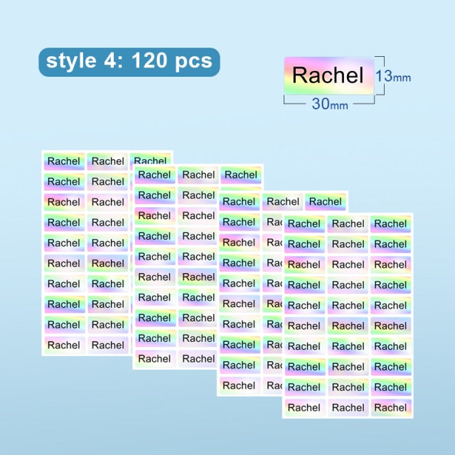 Name Tag Sticker Customize Stickers Waterproof Personalized Labels Children School Stationery Water Bottle Pencil dinosau