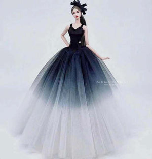 case for barbie doll clothes Princess dress trailing wedding bride marriage dress for barbie accessories toys house ornaments