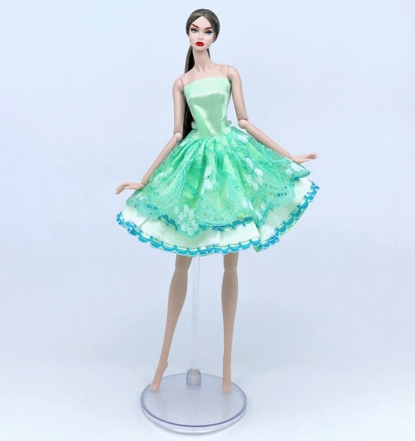 case for barbie doll clothes Princess dress trailing wedding bride marriage dress for barbie accessories toys house ornaments