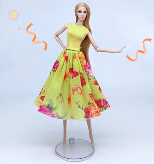 case for barbie doll clothes Princess dress trailing wedding bride marriage dress for barbie accessories toys house ornaments
