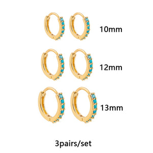Gold Silver Color Stainless Steel Hoop Earrings for Women Small Simple Round Circle Huggies Ear Rings Steampunk Accessories
