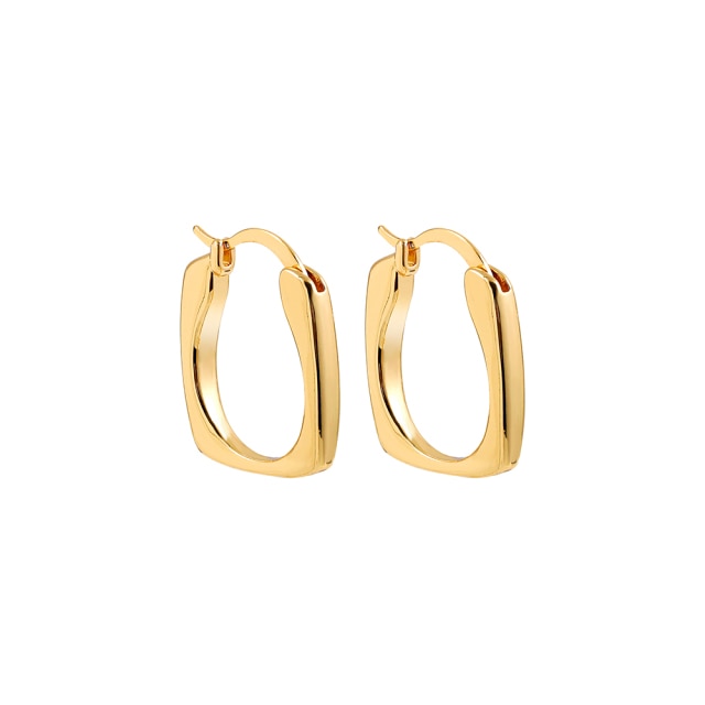 Gold Silver Color Stainless Steel Hoop Earrings for Women Small Simple Round Circle Huggies Ear Rings Steampunk Accessories