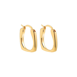 Gold Silver Color Stainless Steel Hoop Earrings for Women Small Simple Round Circle Huggies Ear Rings Steampunk Accessories