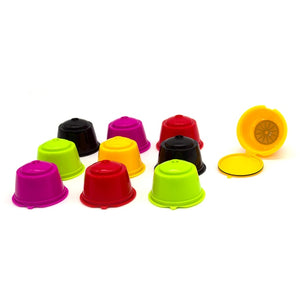 10PCS Refillable Capsules for Nescafe DOLCE GUSTO Coffee Capsules Reusable Filter with Spoon Brush Coffee Pods High Quality