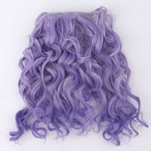 Allaosify Black Gold Brown Silver Short Curly Hair 15cm * 100CM BJD Wig 1/3 1/4 1/6 Doll DIY